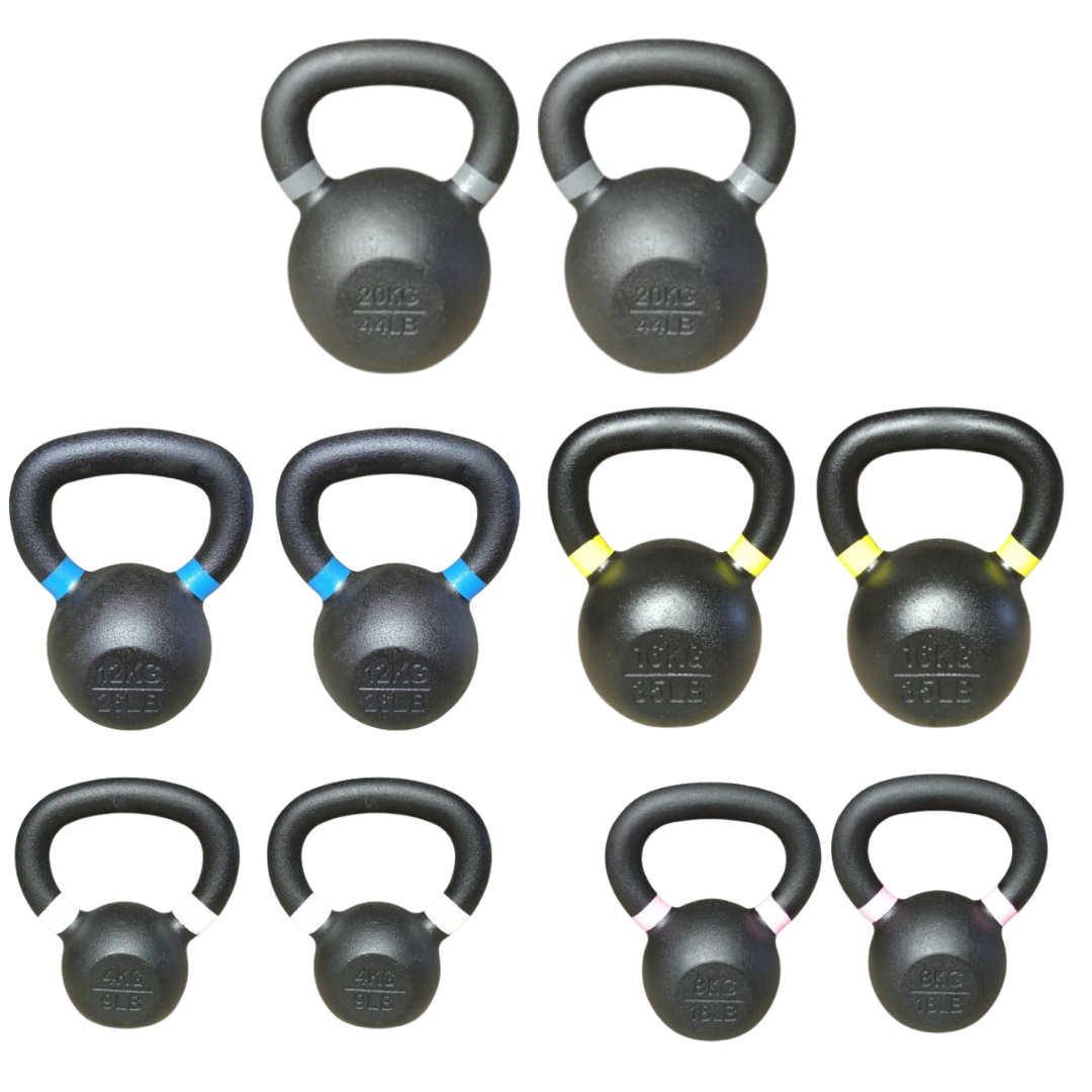 Set Kettlebell weights in pairs, a total of 112kg