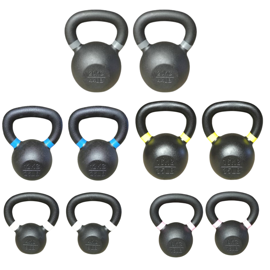 Set Kettlebell uteži v parih, skupaj 112kg