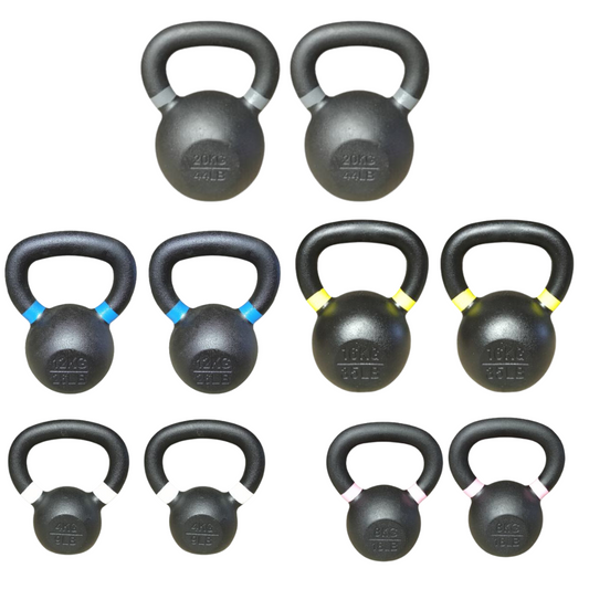 Set Kettlebell utega u parovima, ukupno 112 kg