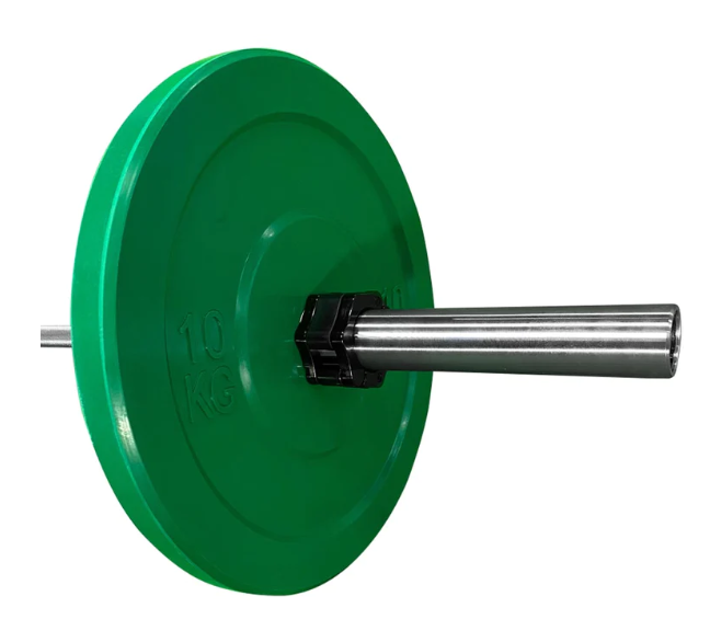 Disco bumper plate gommato 10 kg verde