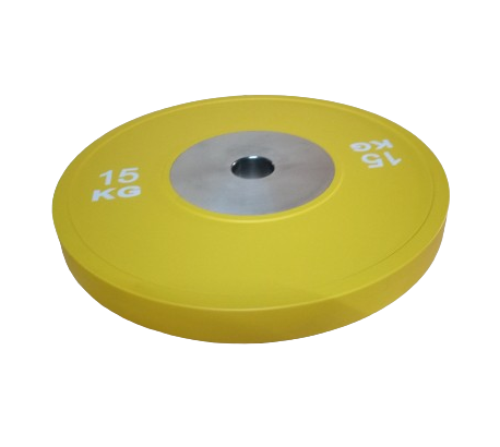 Tekmovalni bumper disk 15 kg