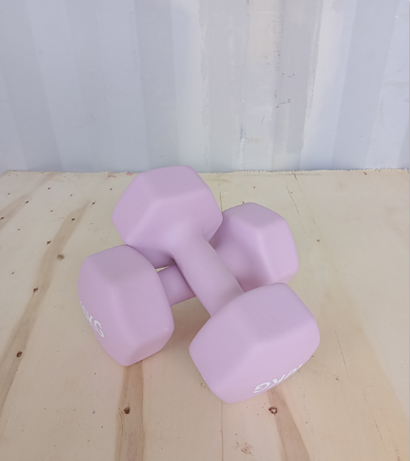 Hex dumbbell made of neoprene and cast iron 10 kg | Hexagonal dumbbell