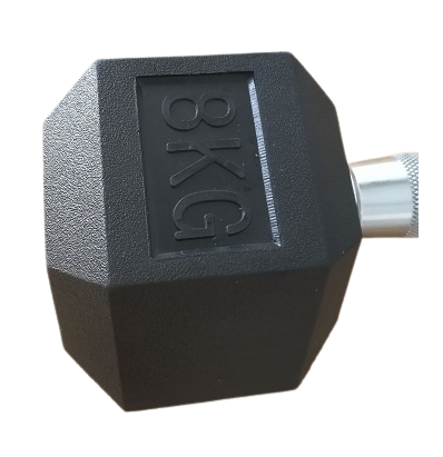 Manubrio Hex gommato 8 kg