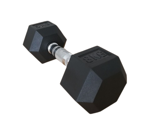 Manubrio Hex gommato 8 kg