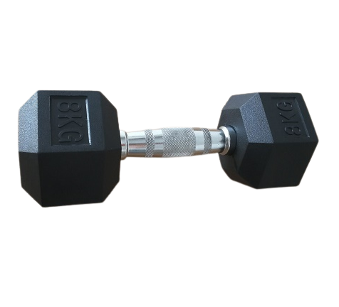 Manubrio Hex gommato 8 kg