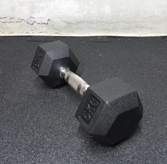 Set Uteži: Heks gumirane ročke uteži v parih, 30, 32.5, 35, 37.5 in 40 kg