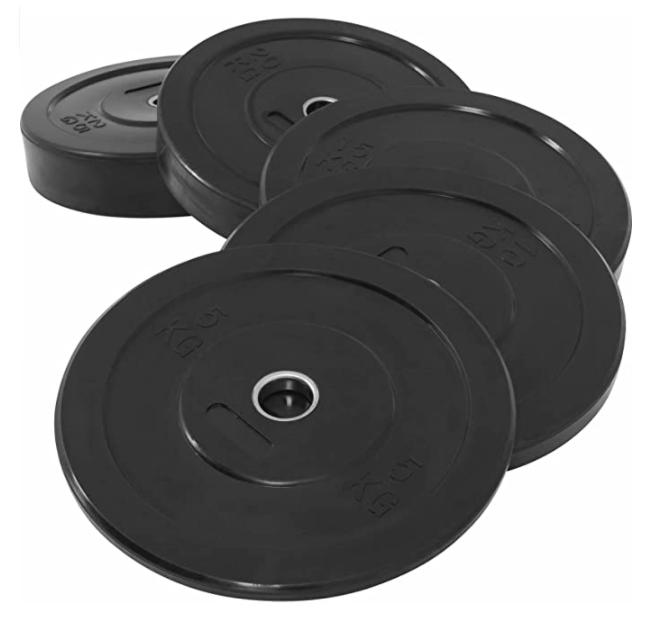 Bumper uteži set 150 kg Črni