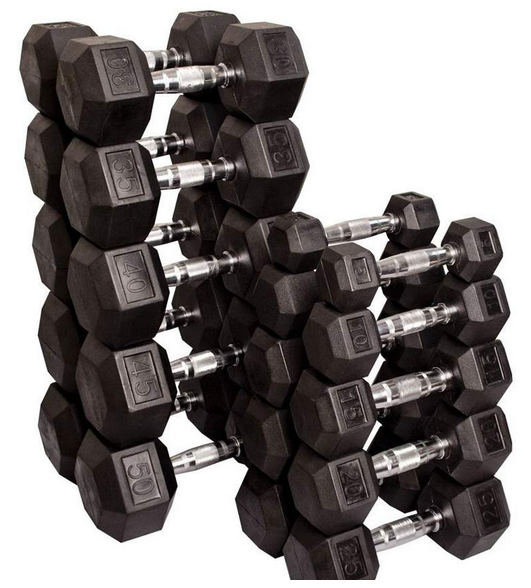 Manubrio Hex gommato 37,5 kg
