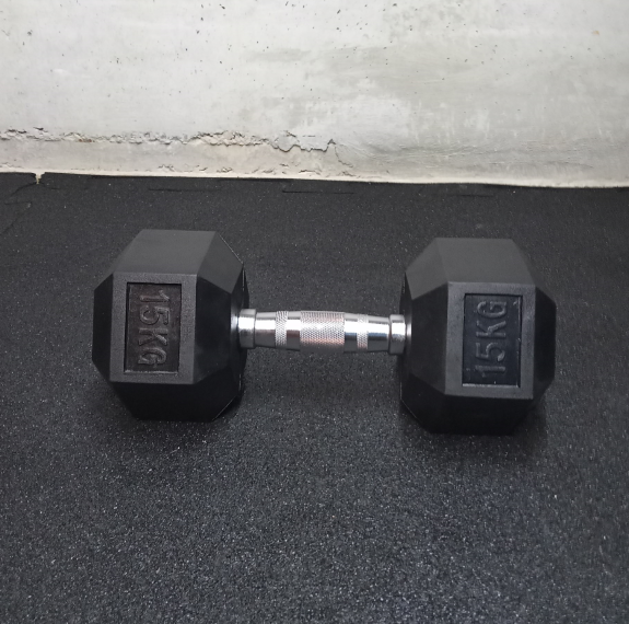 Manubrio Hex gommato 15 kg
