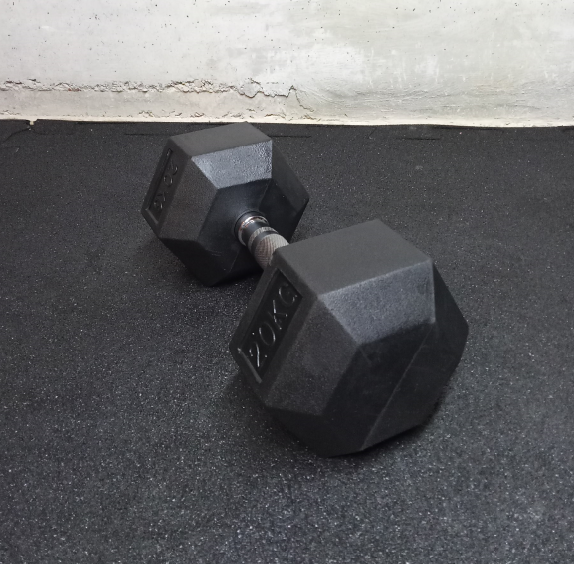 Manubrio Hex gommato 20 kg