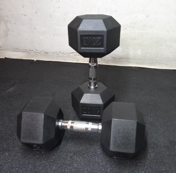 Manubrio Hex gommato 20 kg