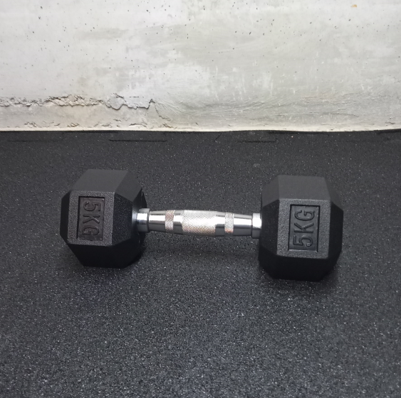 Manubrio Hex gommato 5 kg