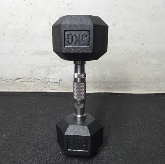 Manubrio Hex gommato 5 kg