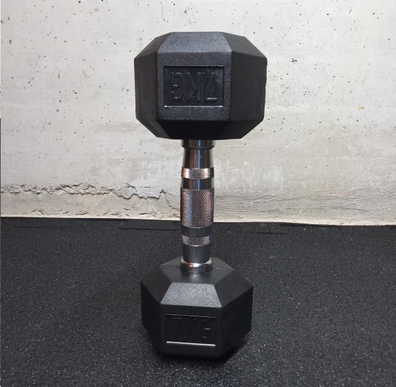 Gumirana heksagonalna utež / Hex ročka 7,5 kg