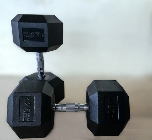 Gumirana šesterokutna bučica / Hex bučica 37,5 kg