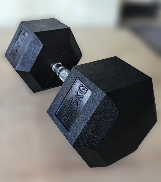 Gumirana heksagonalna utež / Hex ročka 47,5 kg