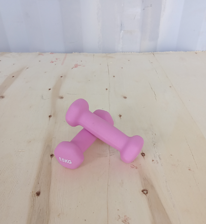 Hex dumbbell made of neoprene and cast iron 0.5 kg | Hexagonal weight