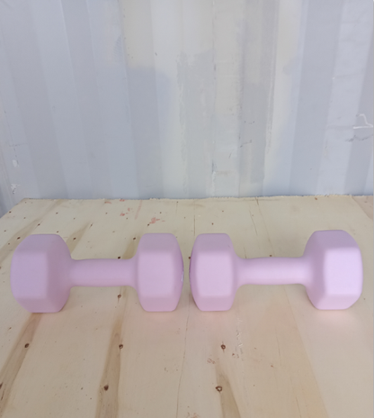Hex dumbbell made of neoprene and cast iron 10 kg | Hexagonal dumbbell