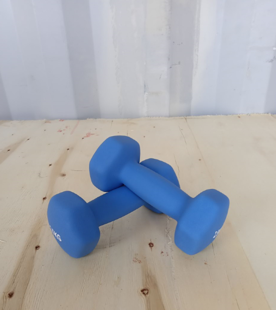Hex dumbbell made of neoprene and cast iron 2.5 kg | Hexagonal weight