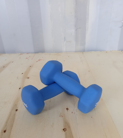 Hex dumbbell made of neoprene and cast iron 2.5 kg | Hexagonal weight