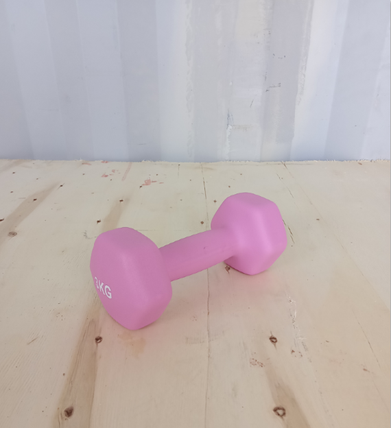 Hex dumbbell made of neoprene and cast iron 3 kg | Hexagonal weight