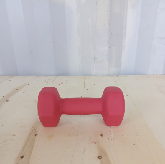 Hex dumbbell made of neoprene and cast iron 4 kg | Hexagonal weight