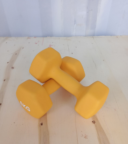 Hex dumbbell made of neoprene and cast iron 6 kg | Hexagonal weight