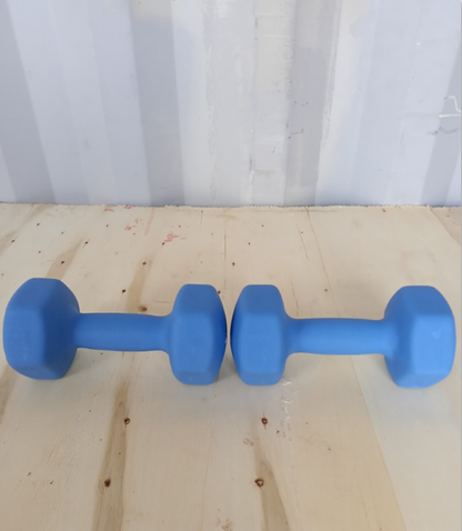 Hex dumbbell made of neoprene and cast iron 7 kg | Hexagonal weight
